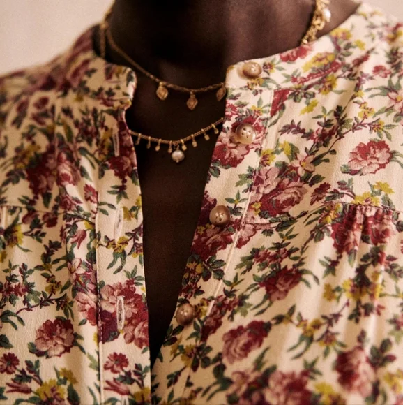 Sezane Alix Floral Midi Dress - Picture 5 of 14